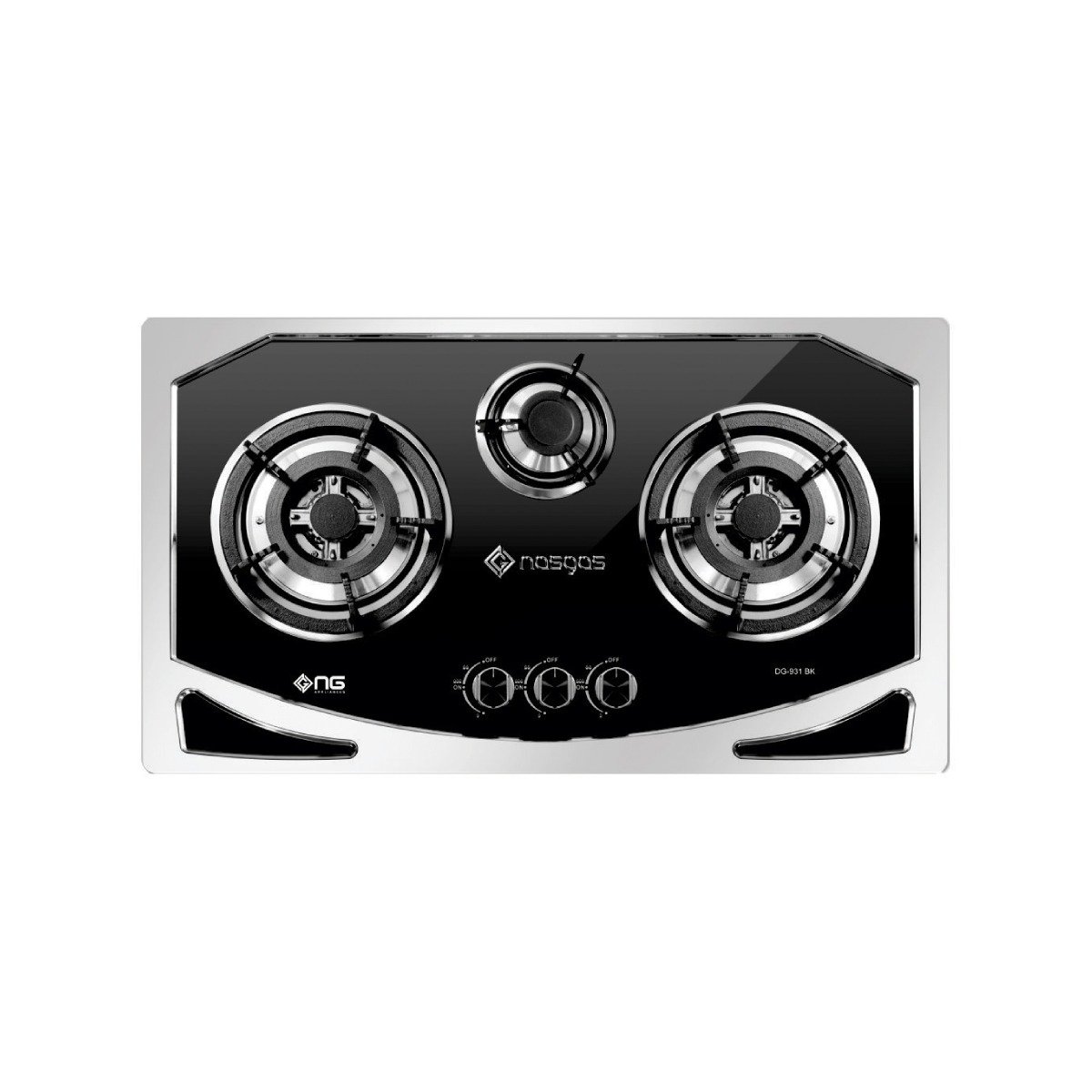 Nasgas DG-931 BK Steel Top Hobs Nasgas DG-931 BK Steel Top Hobs