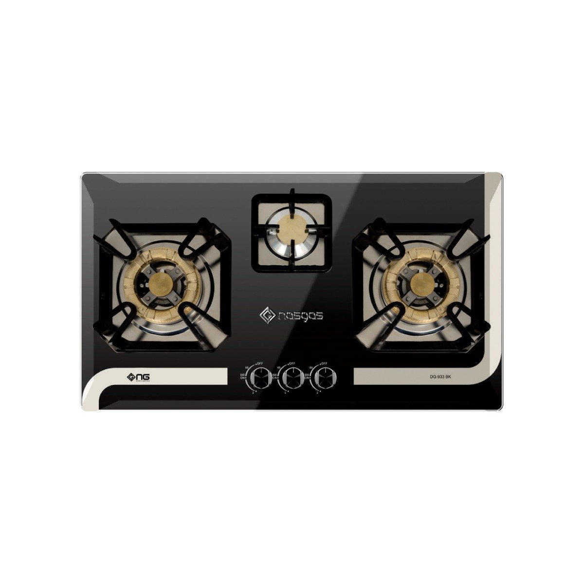 Nasgas DG-933 BK Steel Top Hobs Nasgas DG-933 BK Steel Top Hobs