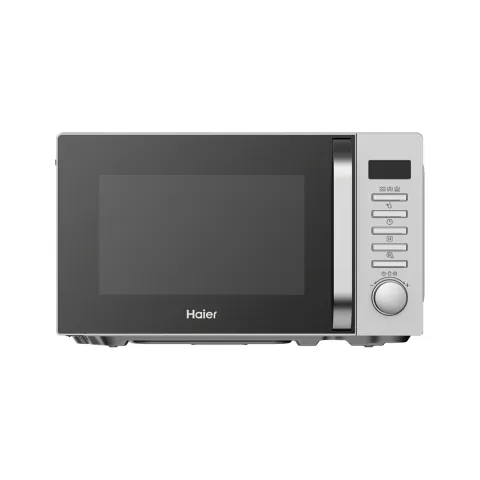 W020240506630743971694_480 HAIER MICROWAVE HMW-20DGS SILVER 20LTR,1300WATT,WITH GRILL FUNCTION - Image 1